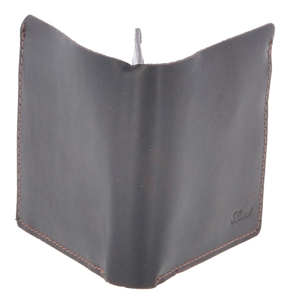 Leather Oily Hunter Wallet With ID And Coin Section Brown - Image 3