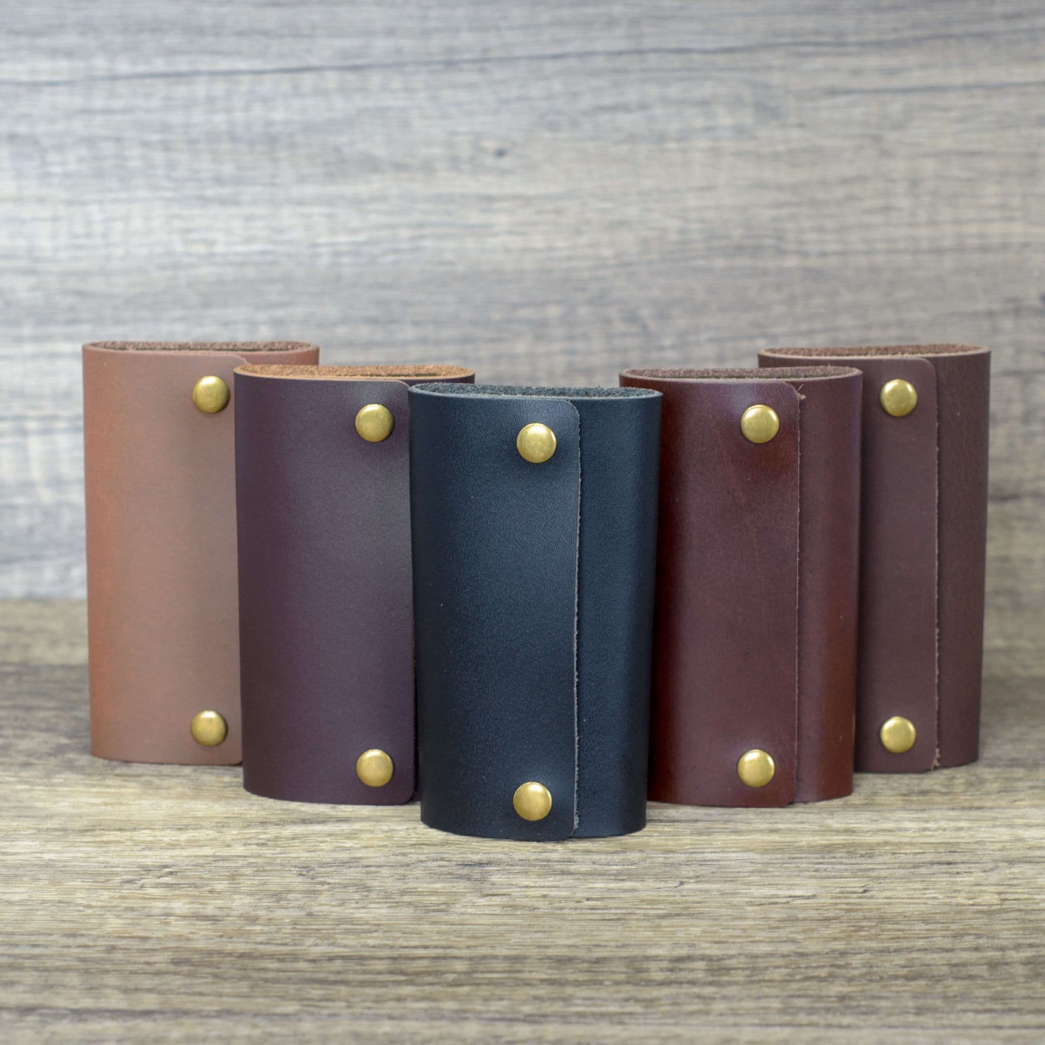 Personalisable Full Leather Key Case Holder Wallet